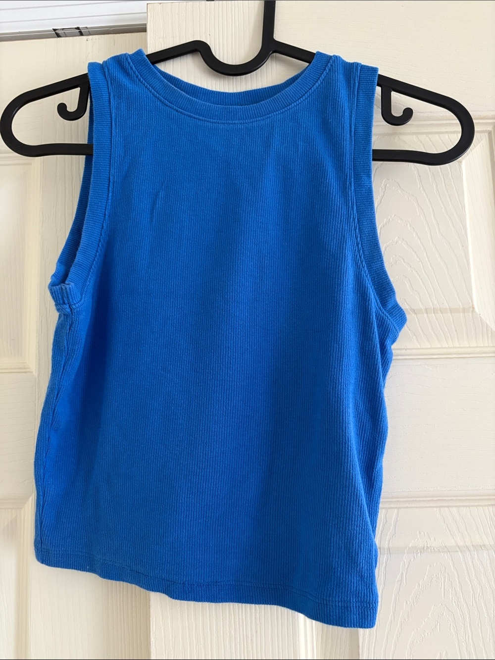 Hollister Vibrant Cobalt Ribbed Crop Tank